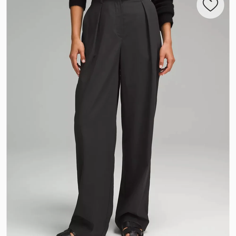 lululemon athletica Black Wide-Leg Trousers - Picture 1 of 4